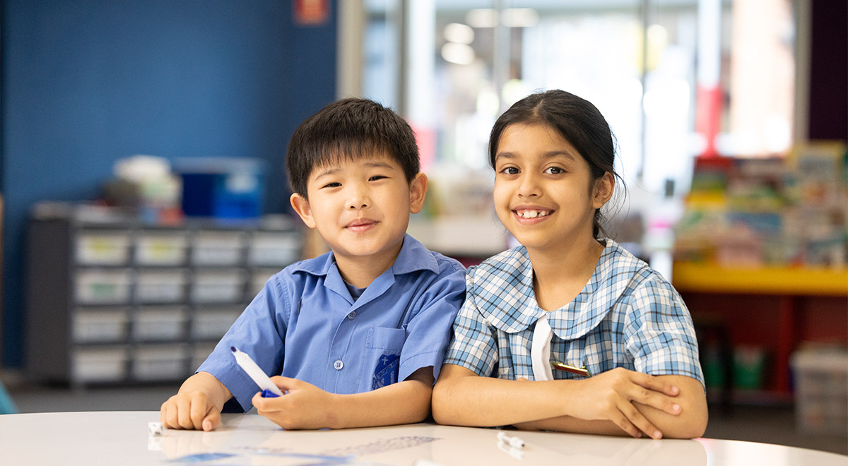 Sacred Heart Kindergarten student
