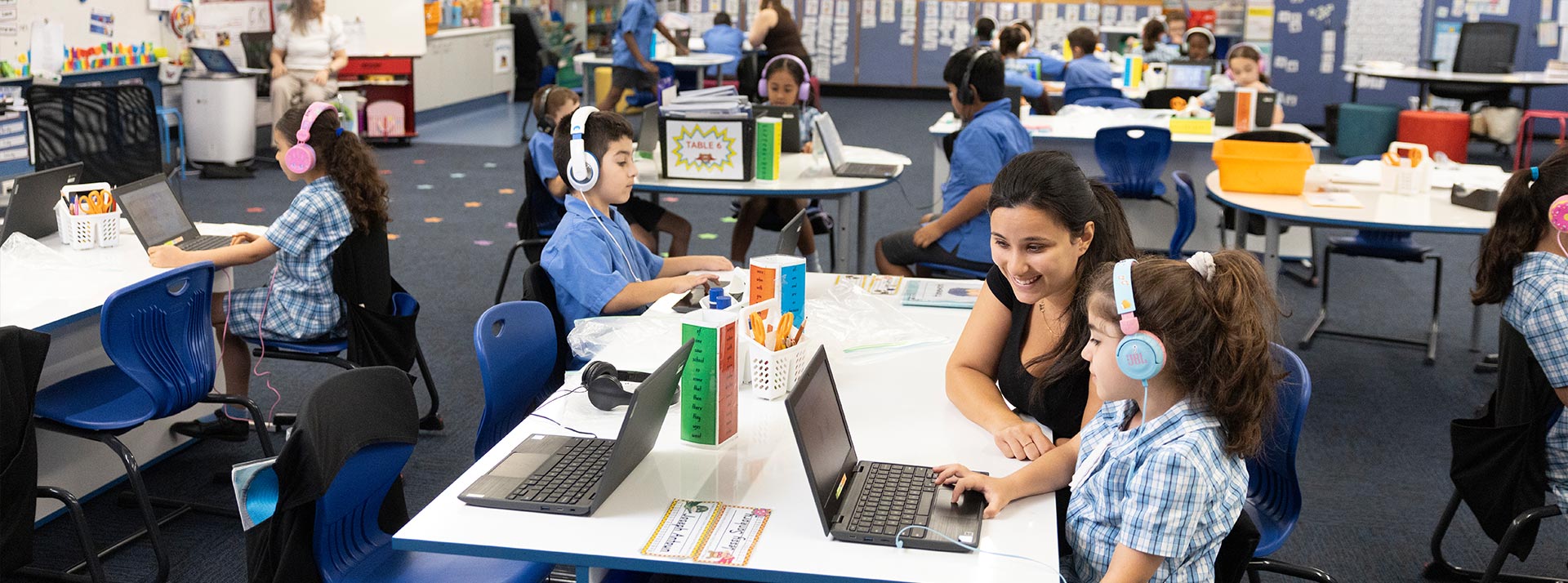 Sacred Heart Mt Druitt students and teacher in class
