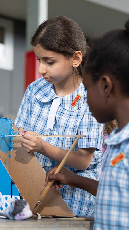 Sacred Heart Students painting