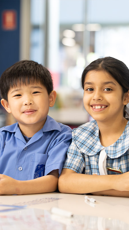 Sacred Heart Primary Mt Druitt students in class