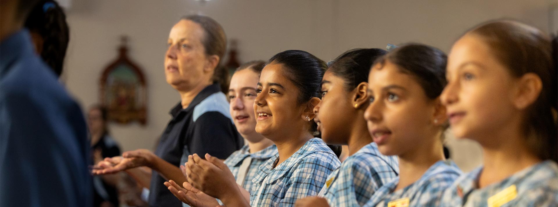 Sacred Heart Primary Mt Druitt students in Church