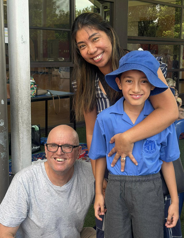 Family at Sacred Heart Mt Druitt
