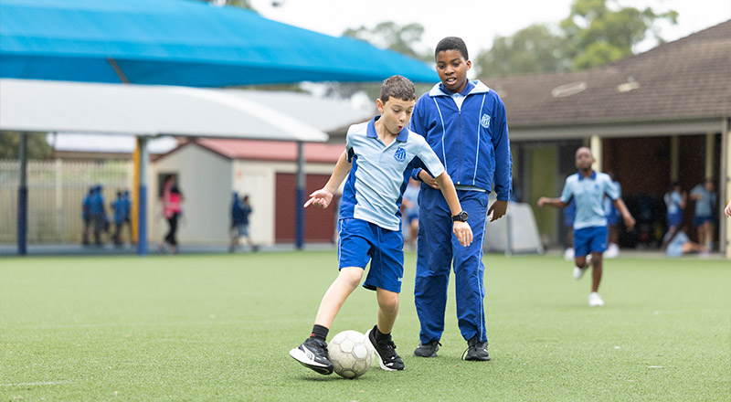 Outdoor play at Sacred Heart Mt Druitt