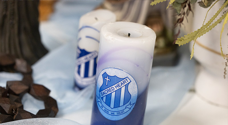 Sacred Heart Mt Druitt candle