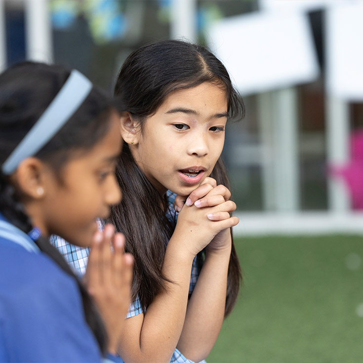 Student in Prayer, Sacred Heart Primary Mt Druitt