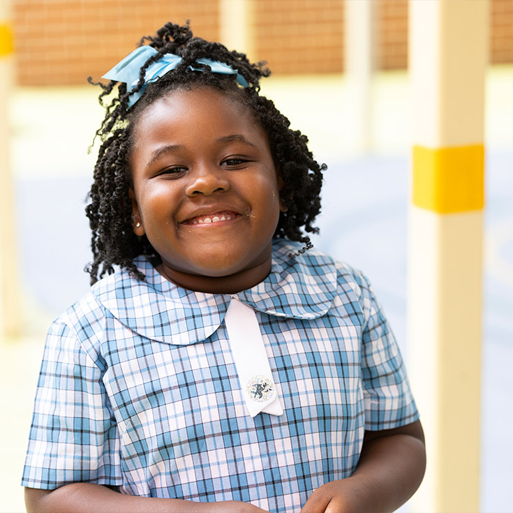 Sacred Heart Mt Druitt student smiling